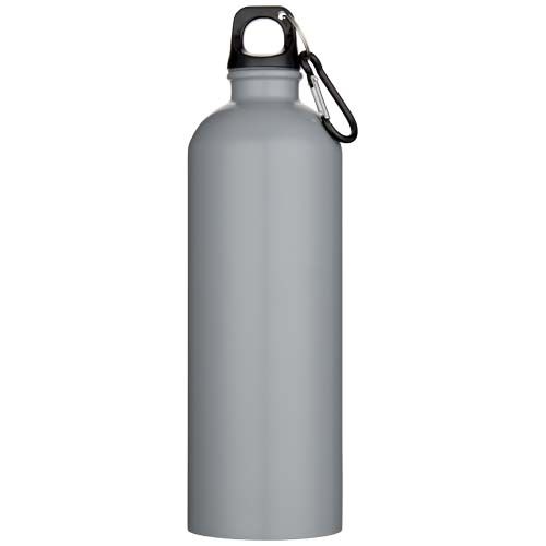 PF100872-3Oregon 750 ml matte RCS-zertifizierte_ einwandige Trinkflasche aus recyceltem Edelstahl mit Karabine