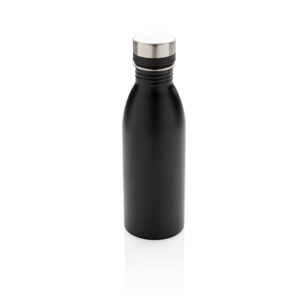 XDP435.71-1Deluxe Wasserflasche aus RCS recyceltem Stainless-Steel_ schwarz