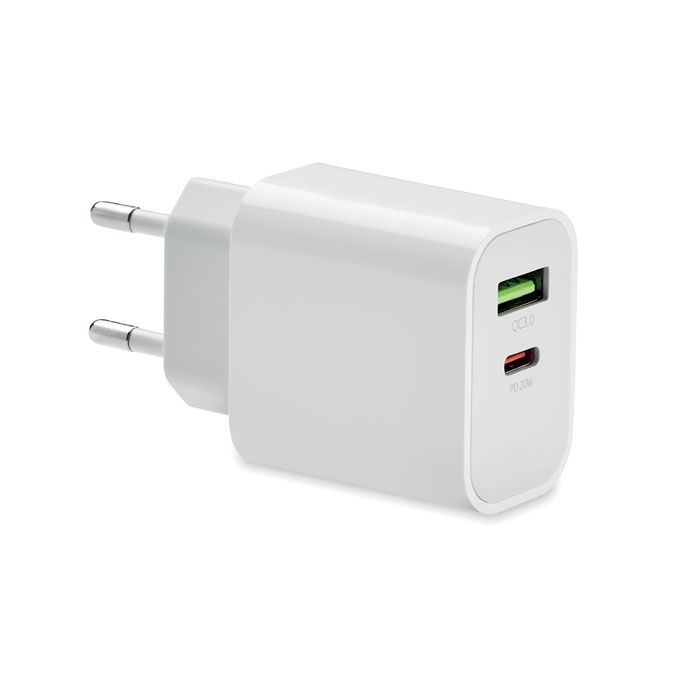 MO6879Port 18W 2-Port USB-Ladegeraet EU-Ste