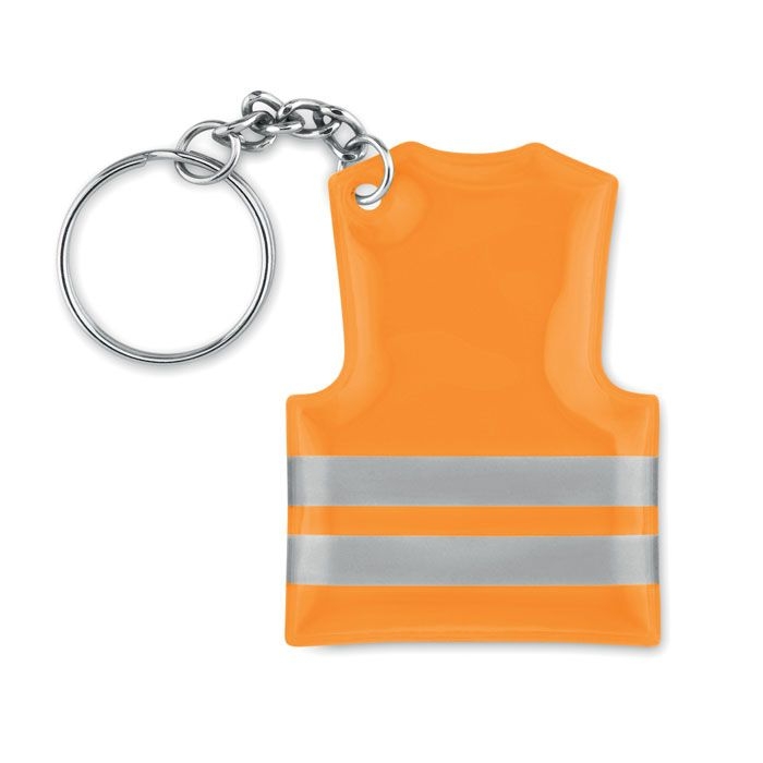 MO9199-71Visible Ring Schluesselring Sicherheitsweste_ neon orange