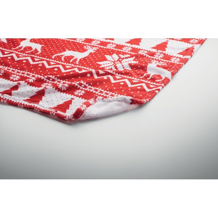 CX1548-05Tosti RPET-Fleece-Decke 190 g_m²_ rot