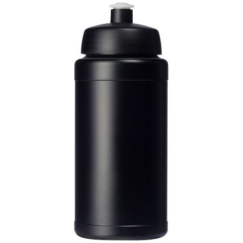 PF210444-14Baseline Recycelte Sportflasche_ 500 ml_ schwarz_schwarz
