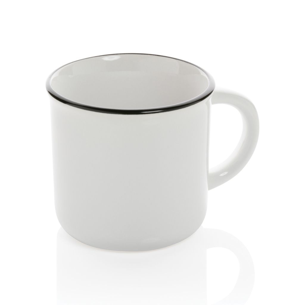 XDP434.03-3Vintage Keramiktasse_ 280ml_ weiss