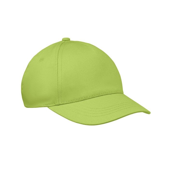 MO2346-48Buzz Kids 5-Panel-Baseball-Cap Kinder_ limette