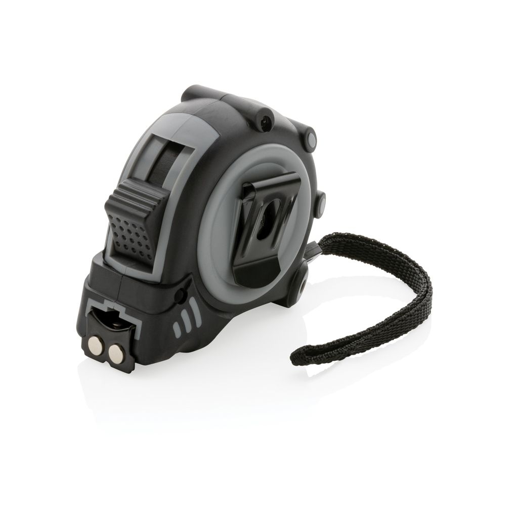 XDP112.15-1Grip 5m_19mm Massband aus RCS recyceltem Kunststoff_ grau