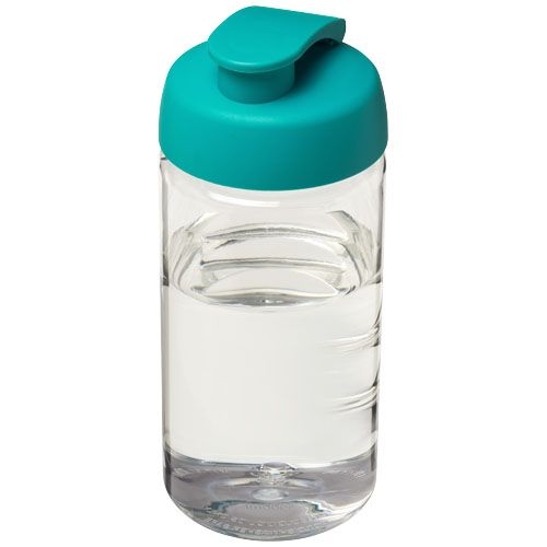 PF210050-6H2O Active® Bop 500 ml Sportflasche mit Klappdeckel_ transparent_aquablau