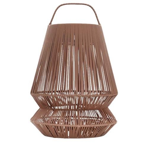 PF124491-1Originalhome Lampion tragbare Laterne aus recyceltem Material_ ziegelstein