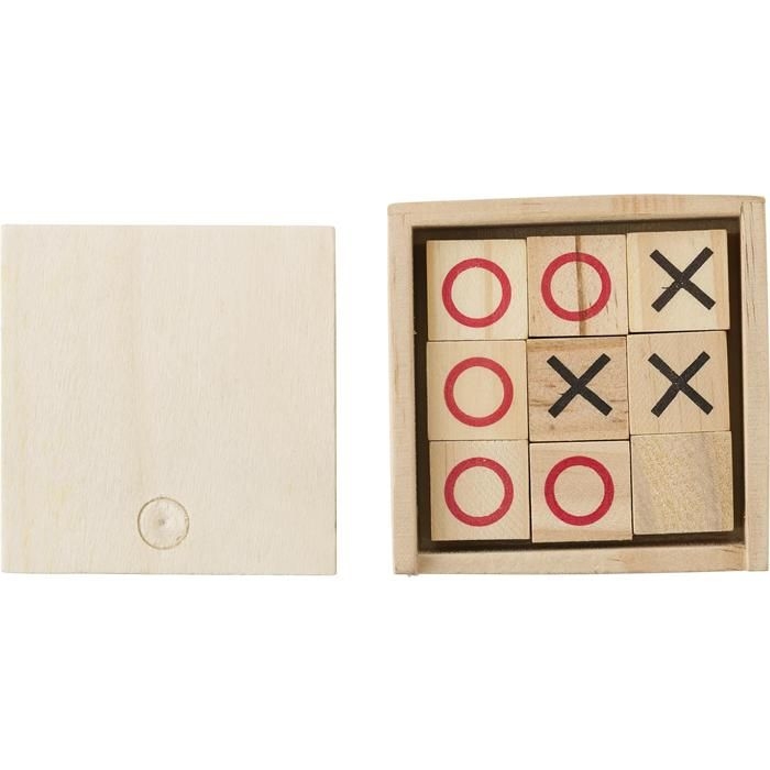GI427062Hoelzernes Tic Tac Toe-Spiel Alessio