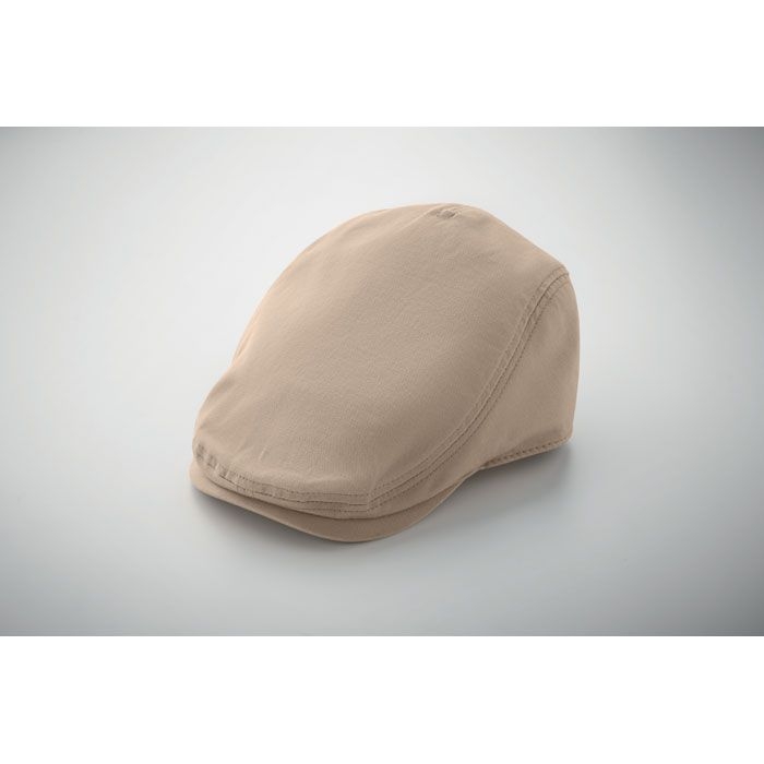 MO2850-13Flat Peak Newsboy-Kappe 235 g_m²_ beige