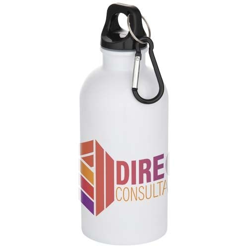 PF100873-1Oregon 400 ml RSC-zertifizierte einwandige Sublimation Trinkflasche aus recyceltem Edelstahl mit Kar