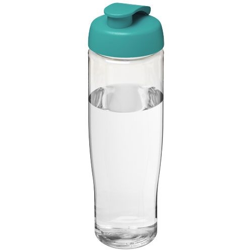 PF210040-6H2O Active® Tempo 700 ml Sportflasche mit Klappdeckel_ transparent_aquablau