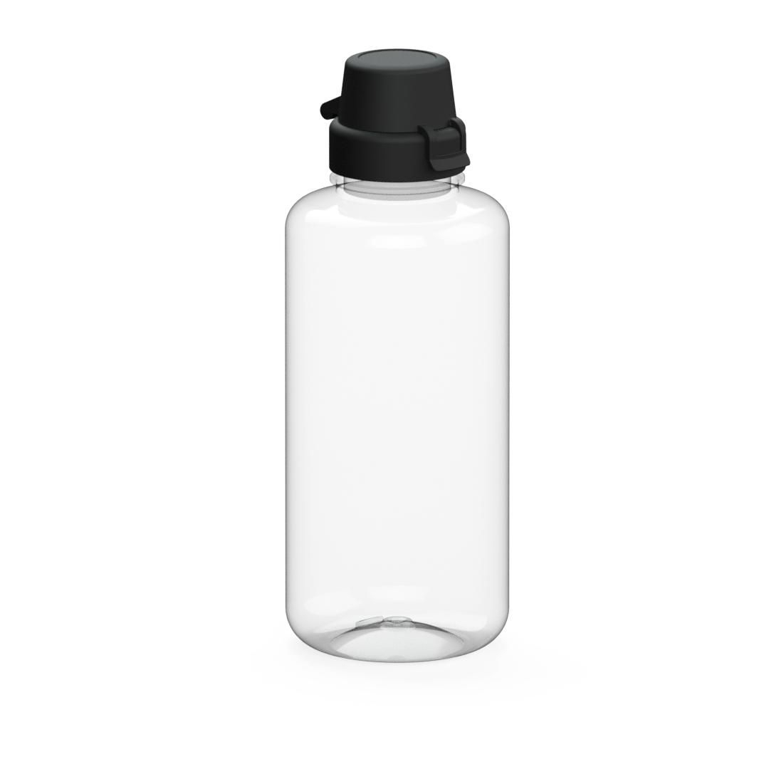 EL02225-2Trinkflasche _School_ 1 l_ RENEW_ transparent_ schwarz