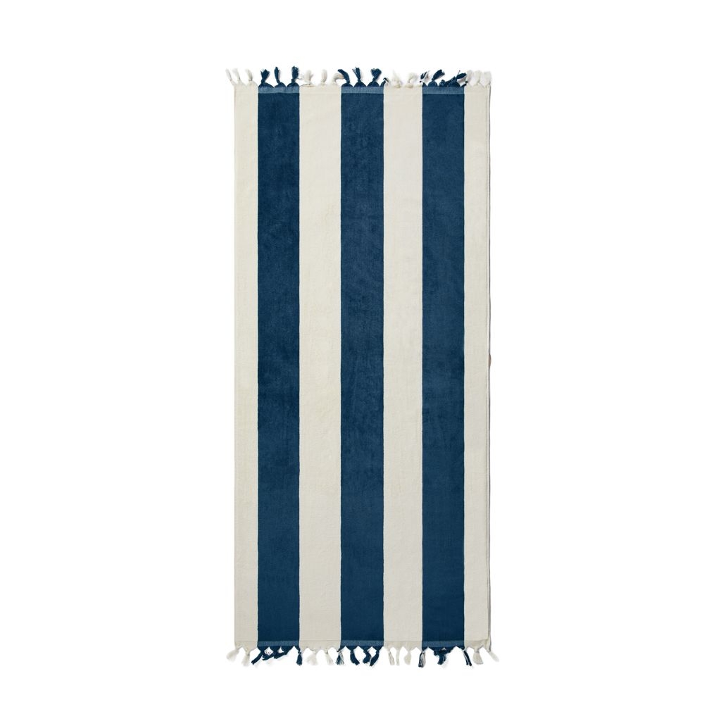 XDV806-1VINGA Valmer Strandtuch 450gr_m²_ navy blau