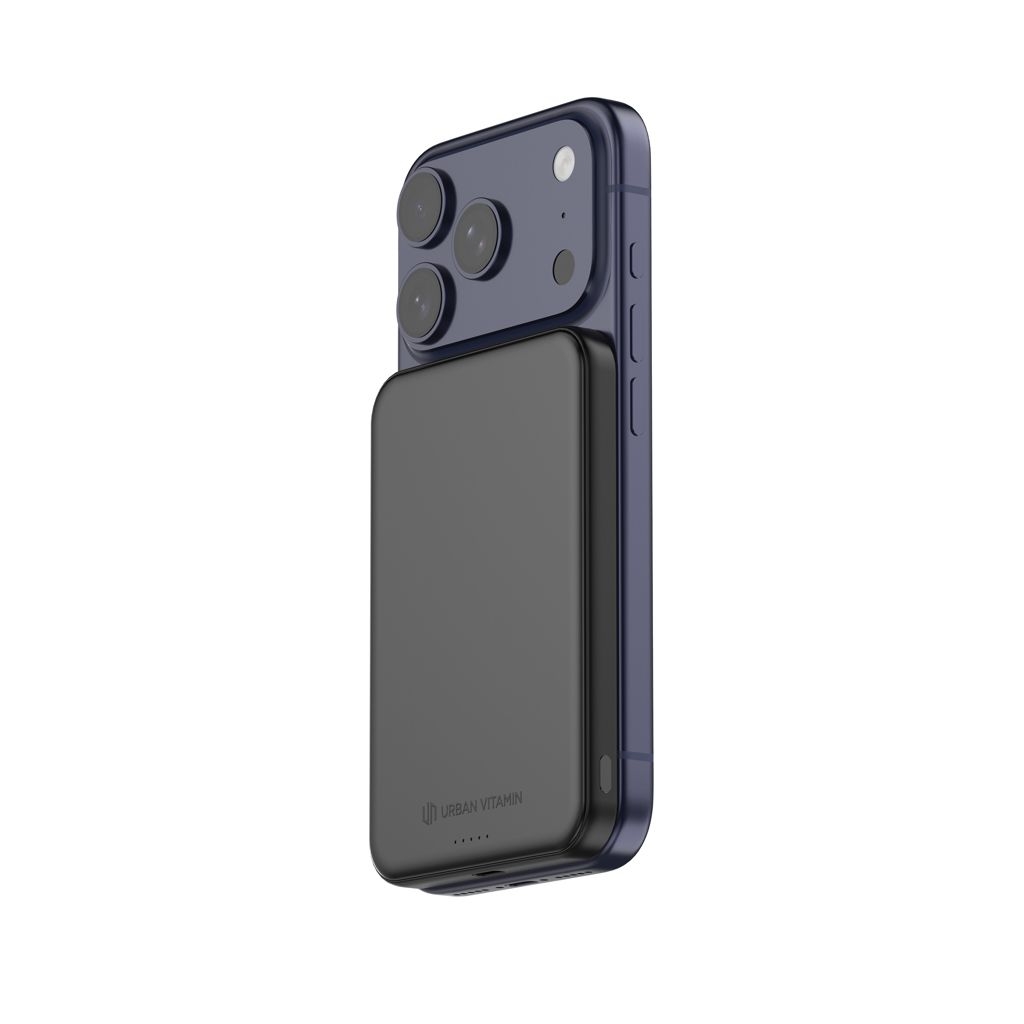 XDP322_92-01Urban Vitamin Pomona 5000mAh Qi2.2 25W magnetische Powerbank_ schwarz