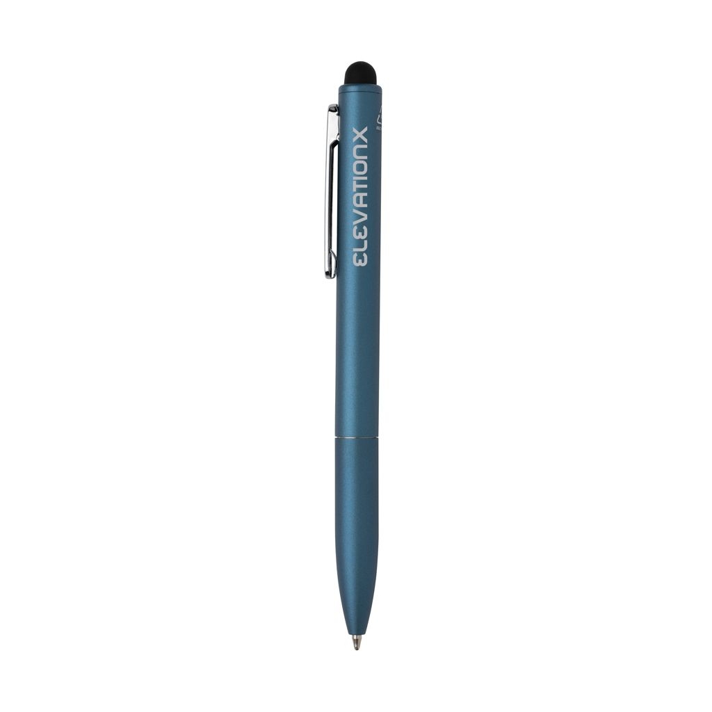 XDP611.23-5Kymi Stift mit Stylus aus RCS recyceltem Aluminum_ Koenigsblau