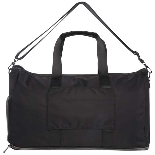 PF130089-1Rhine erweiterbare Reisetasche aus recyceltem Material 35 L_ schwarz