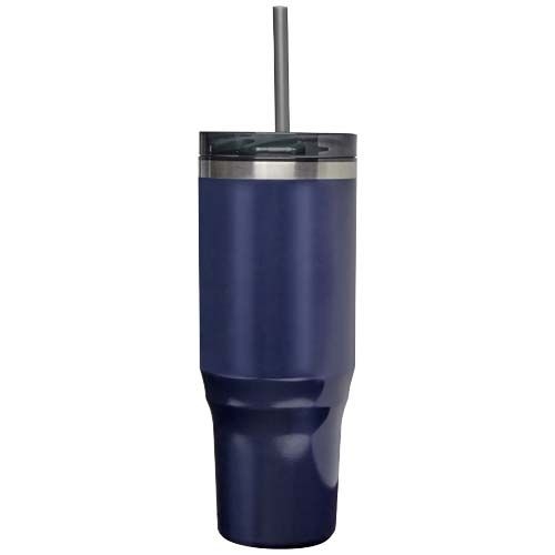 PF100801-3Melbourne 1200 ml RCS-zertifizierter Isolierbecher mit Strohhalm_ navy