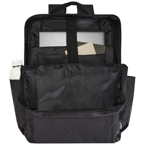 PF130084-2Libra 15_ Laptop-Rucksack aus recyceltem GRS-Material 15 L_ heather charcoal