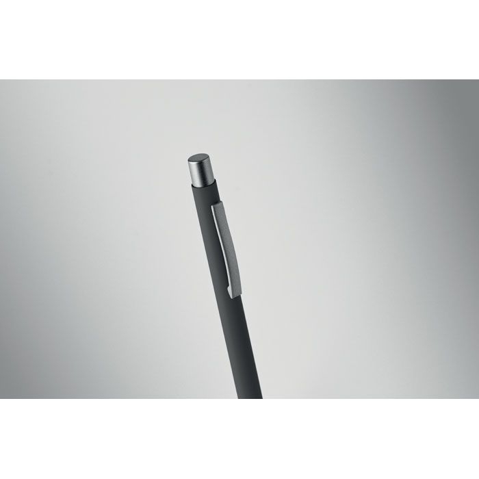 MO3222-03Nali Druckkugelschreiber recy. Alu_ schwarz