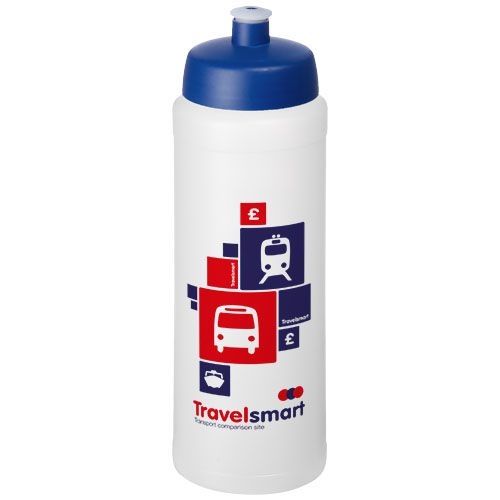 PF210689-18Baseline® Plus grip 750 ml Sportflasche mit Sportdeckel_ transparent_blau