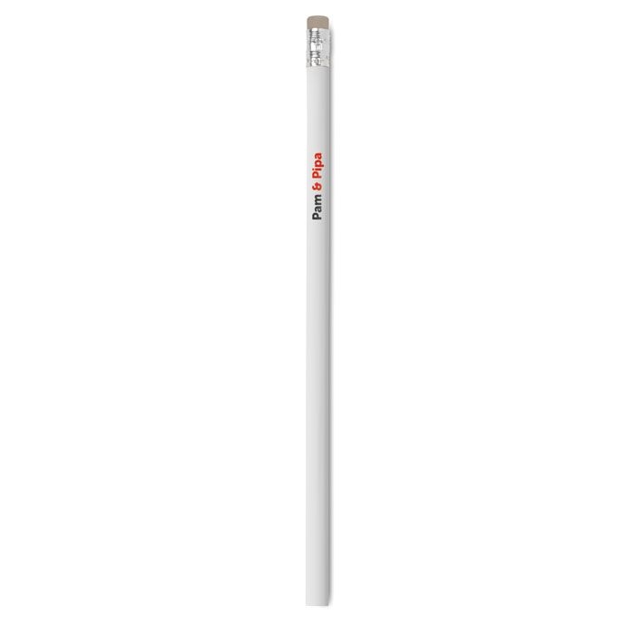 KC2494-06Stomp Bleistift mit Radiergummi_ weiss