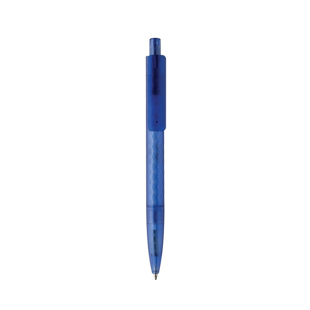 XDP611.33-05X3 Frosted-Pen aus GRS recyceltem PC_ blau
