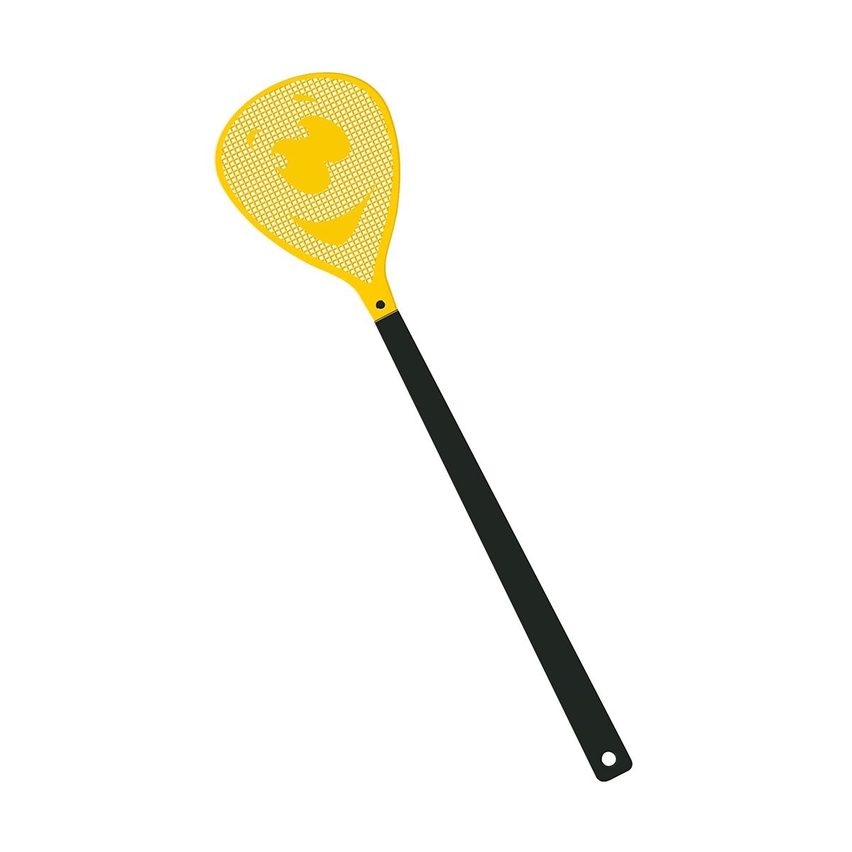 HE7852-6-4Fliegenklatsche _Gesicht_ schwarz_ gelb