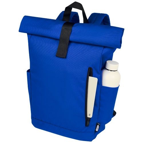 PF120659-2Byron 15_6_ GRS RPET Roll-Top Rucksack 18 L_ royalblau
