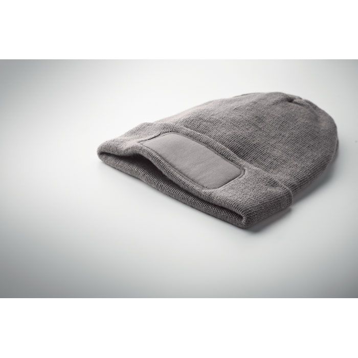 MO2359-15Capnit Beanie RPET-Polyester_ steingrau