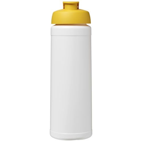 PF210070-11Baseline® Plus 750 ml Flasche mit Klappdeckel_ weiss_gelb