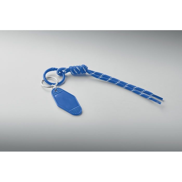 MO3167-37Keybraid Schluesselring mit Schnur_ koenigsblau
