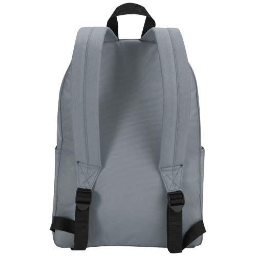 PF130096-8Byron 14_ GRS-recycelter City Laptop Rucksack 14 L_ grau
