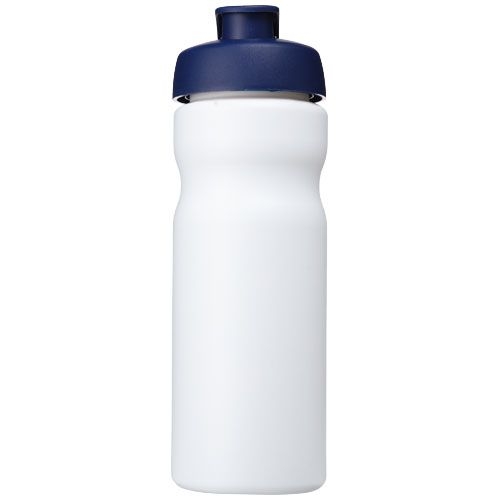 PF210685-3Baseline® Plus 650 ml Sportflasche mit Klappdeckel_ weiss_blau