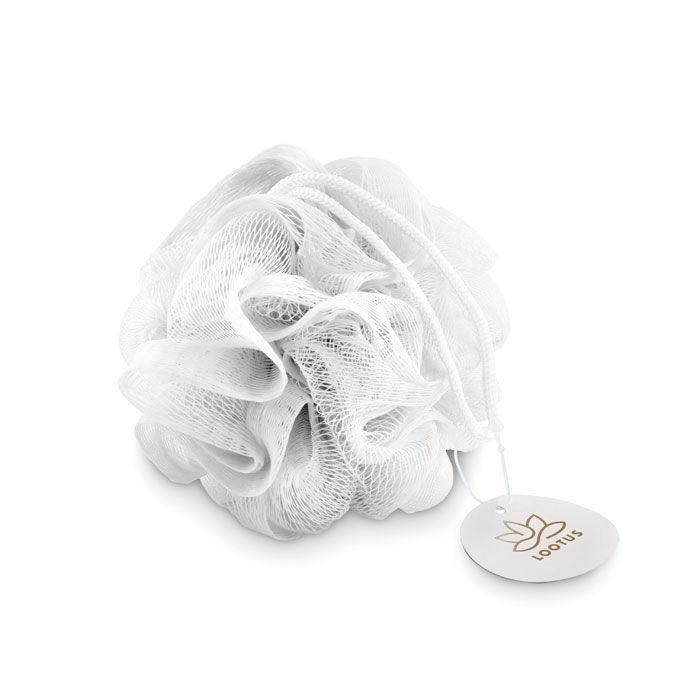 MO9054-06Puf Duschschwamm_ weiss