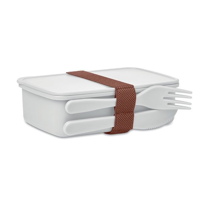 MO6254-06Sunday Lunchbox mit Besteck_ weiss