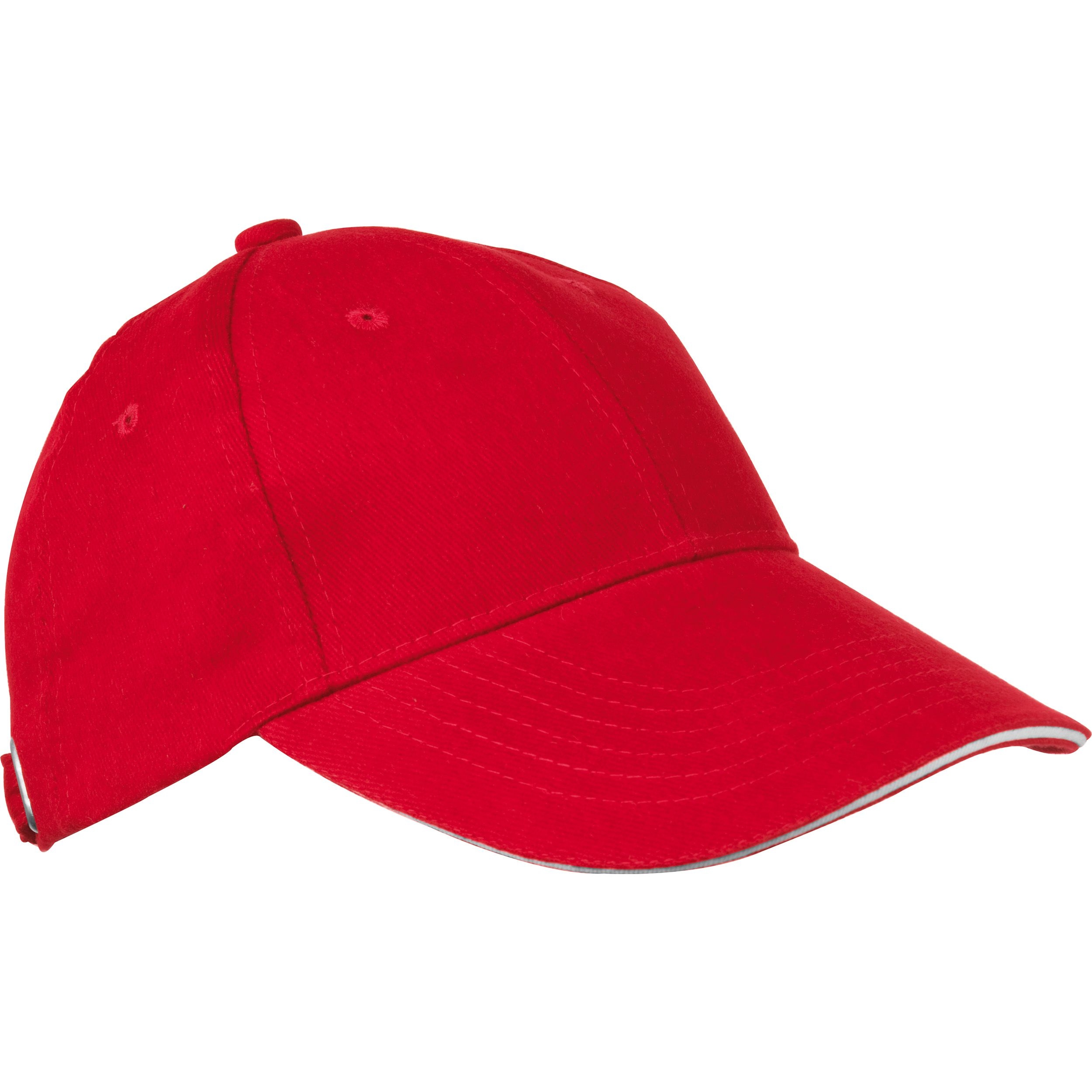 MA50466-056 Panel Sandwich Baseball Cap CURTIS_ rot