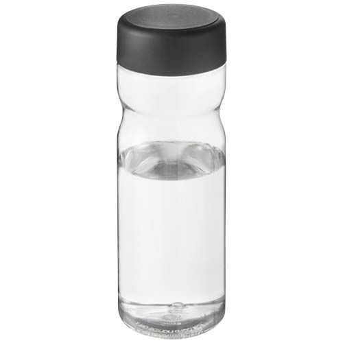 PF210435-14H2O Active® Eco Base 650 ml Sportflasche mit Drehdeckel_ transparent_schwarz