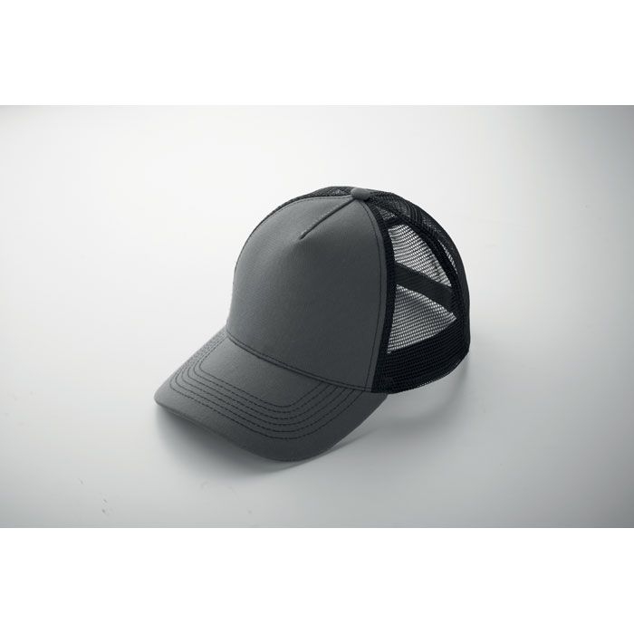 MO2986-15Blist Trucker Kappe 5 Panels_ steingrau