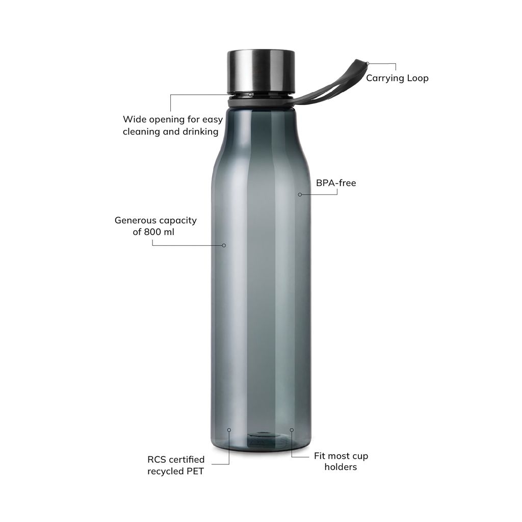 XDV43305-22VINGA Lean 800ml RCS RPET Wasserflasche_ anthrazit