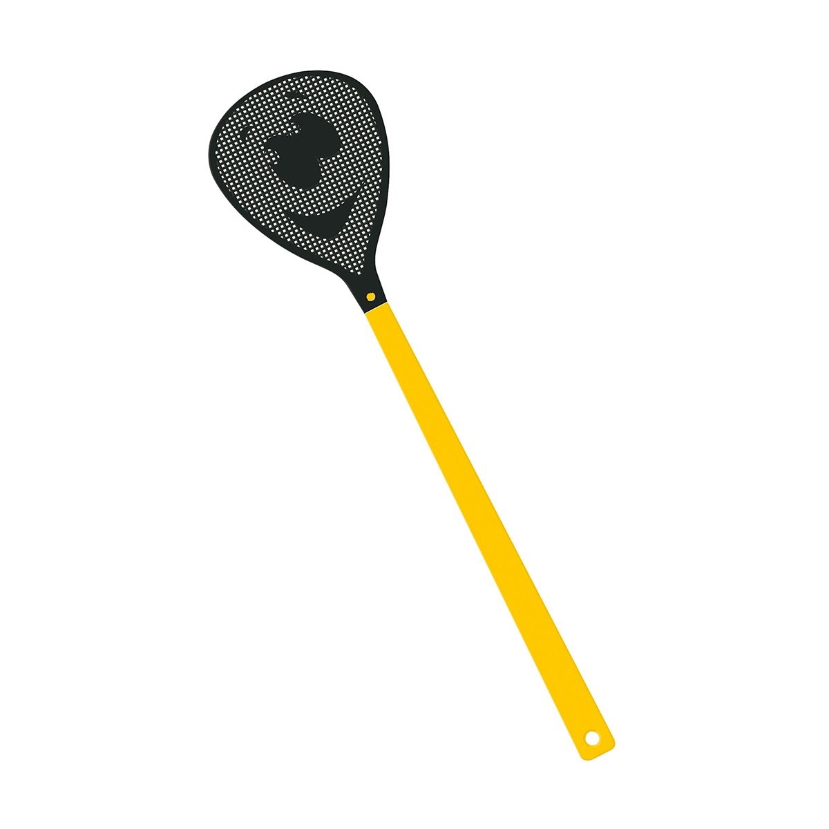 HE7852-4-6Fliegenklatsche _Gesicht_ gelb_ schwarz