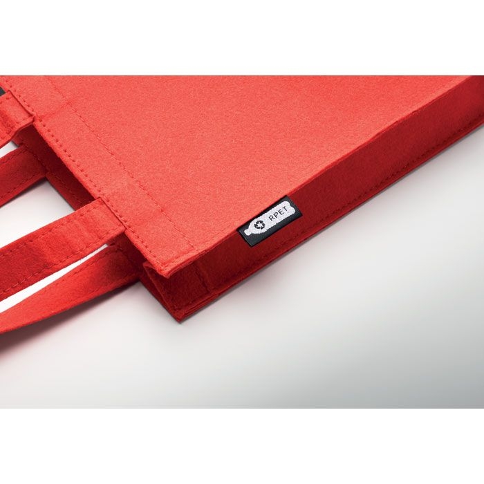 MO2408-05Feltote Kleine Tasche RPET-Filz_ rot