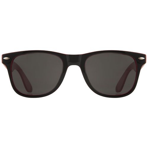 PF100500-3Sun Ray Sonnenbrille mit zweifarbigen Toenen_ rot_schwarz