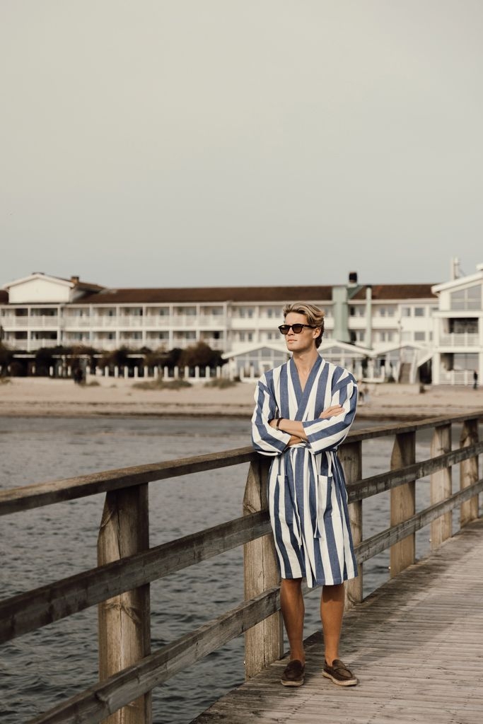 XDV41721-05SMVINGA Ornos GRS Hamam-Bademantel S_M_ blau