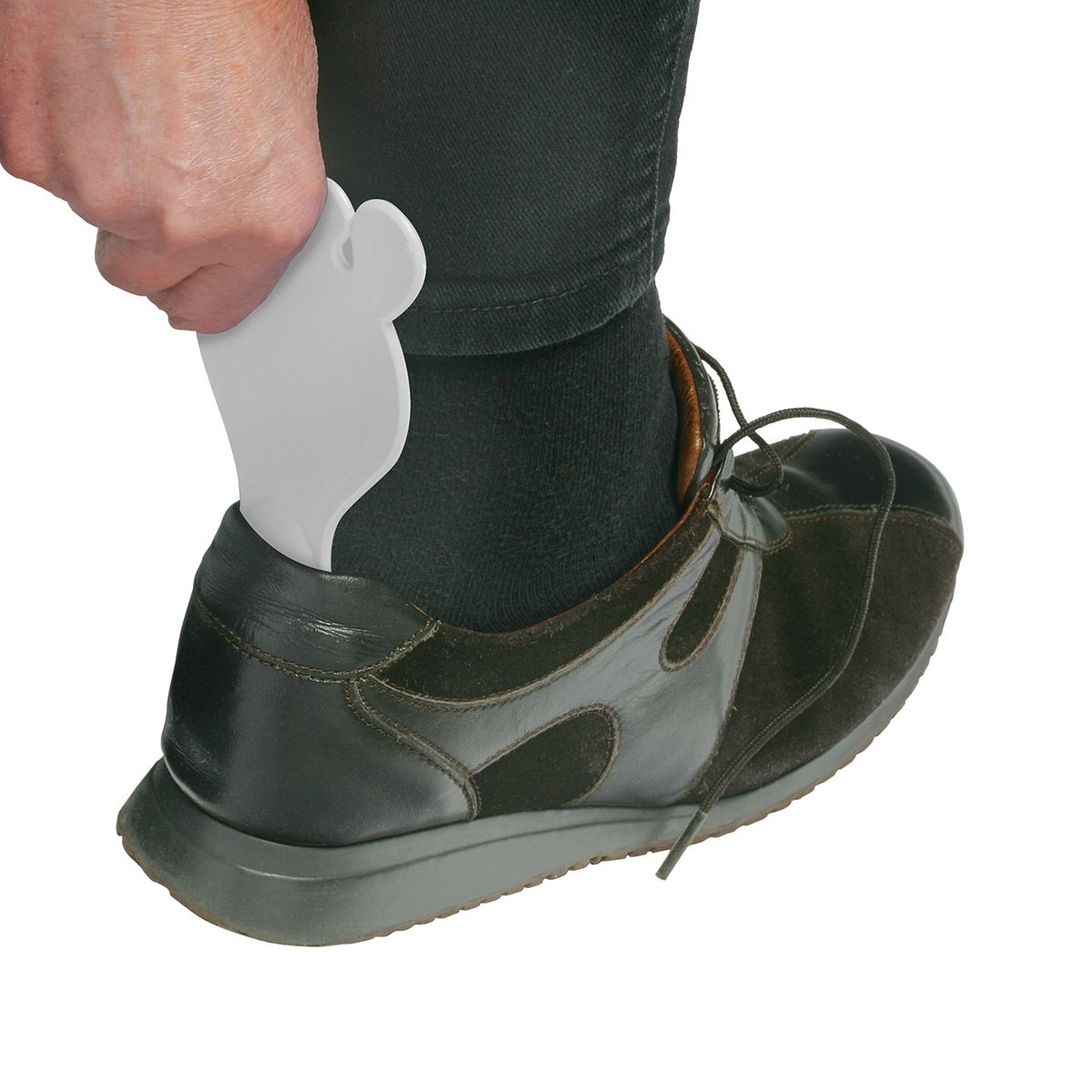 HE8629-0Schuhloeffel _Fuss_ weiss