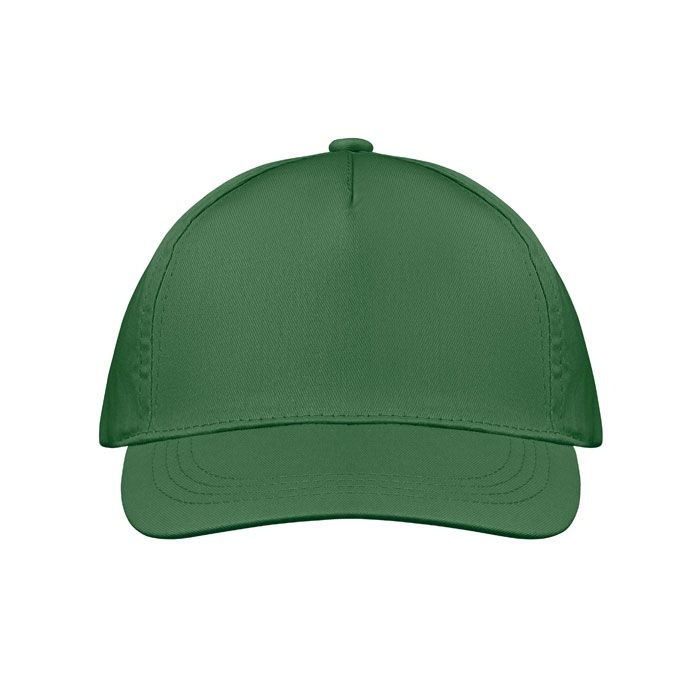 MO1447-60Buzz 5-Panel-Baseball-Cap_ dunkelgruen