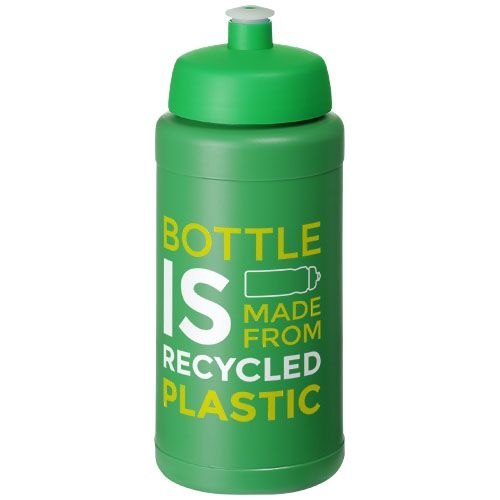 PF210444-7Baseline Recycelte Sportflasche_ 500 ml_ gruen_gruen