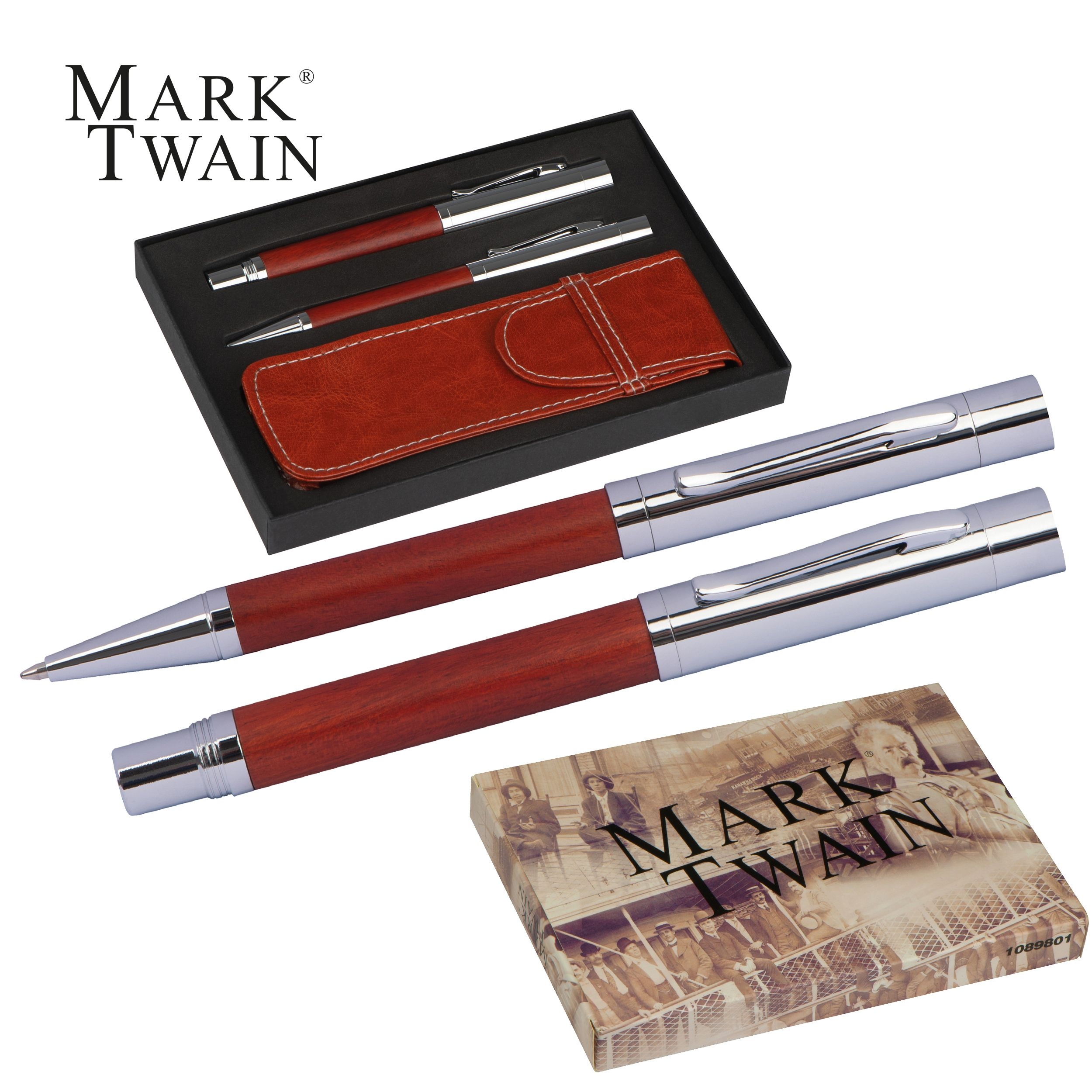 MA10898-01Mark Twain Schreibset ALFREDO_ braun