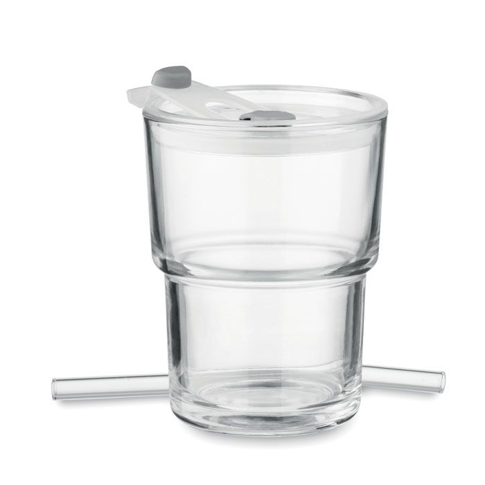 MO2502-22Sip Glasbecher mit Trinkhalm 400ml_ transparent