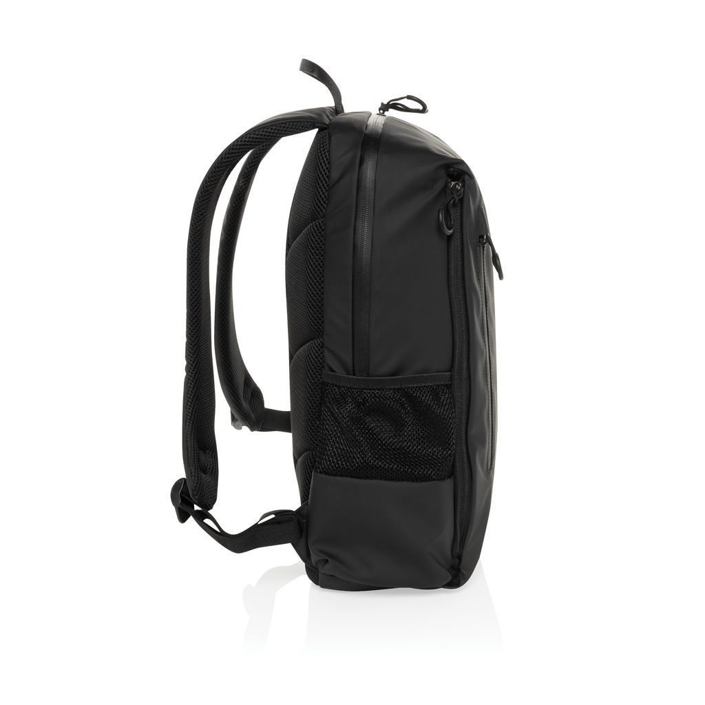XDP763.44-01Lima Aware™ RPET wasserabweisender 15_6_ Laptop-Rucksack_ schwarz