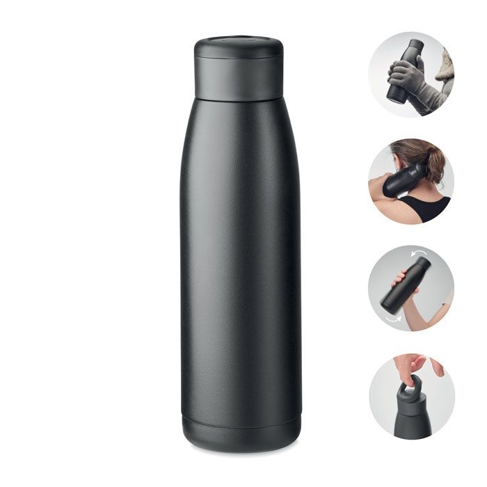 MO2331-03Calefrio Doppelwandige Flasche 400 ml_ schwarz
